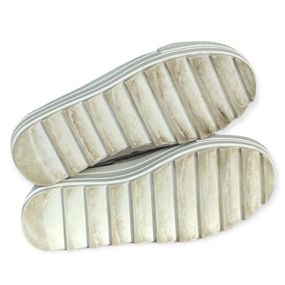 Toga PULLA silver chrome mesh platform loafers - Picture 10 of 12